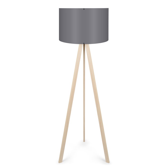 Opviq AYD-1808 Lámpara de Pie Gris y Roble Opviq AYD-1808 Lámpara de Pie Gris y Roble